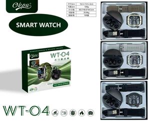 WT-04 Smart Watch Suit with Bluetooth Earphones Wireless Charger